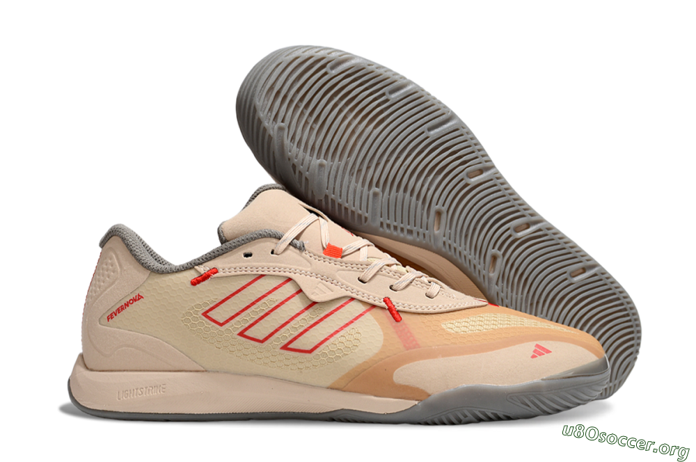 Adidas Fevernova IC Football Shoes - Pink/Brown/Red 2