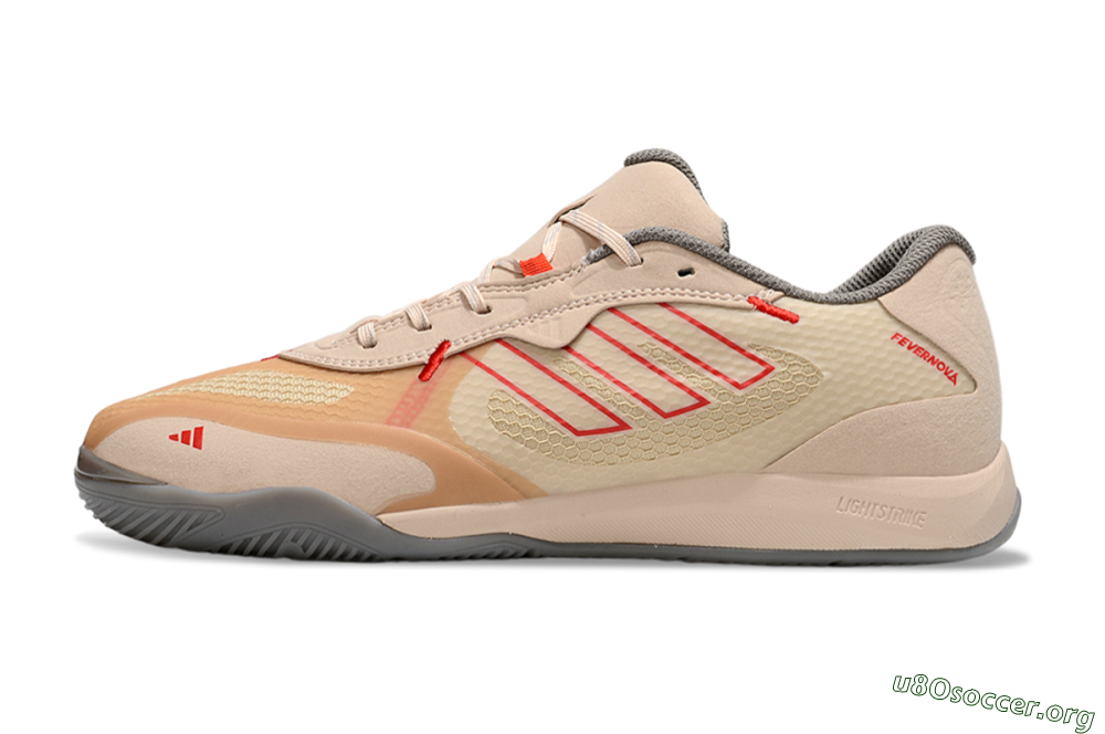 Adidas Fevernova IC Football Shoes - Pink/Brown/Red 3