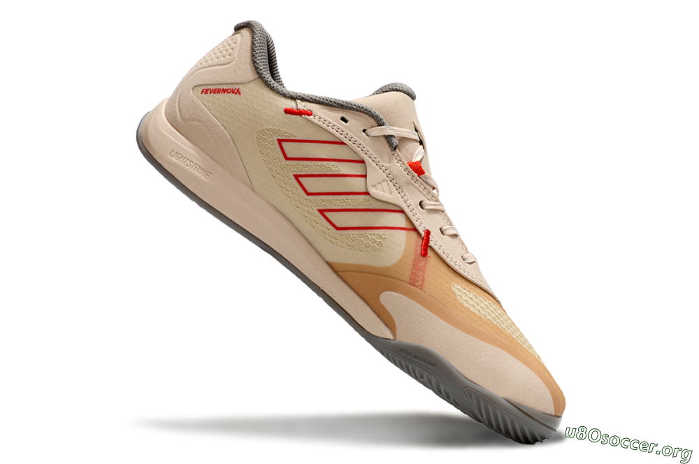 Adidas Fevernova IC Football Shoes - Pink/Brown/Red 4