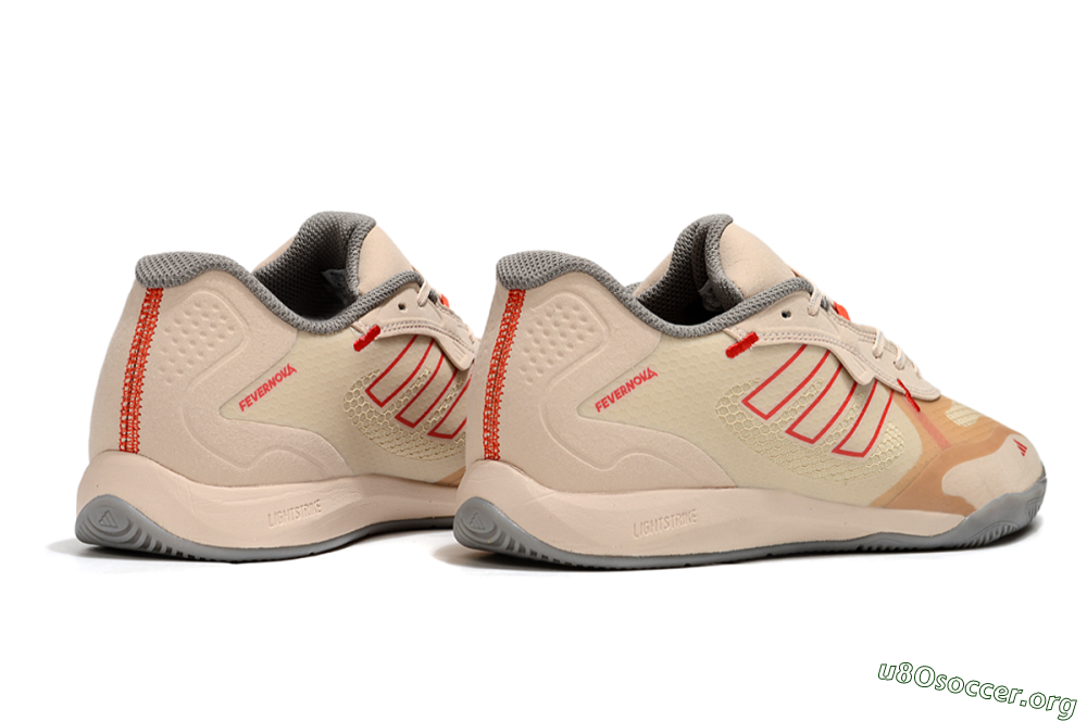 Adidas Fevernova IC Football Shoes - Pink/Brown/Red 6