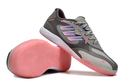 Adidas Fevernova IC Football Shoes - Grey/Purple/Pink