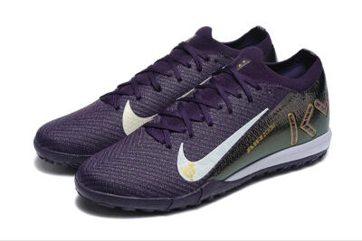 Nike Air Zoom Mercurial Vapor 16 Elite TF Football Shoes - Purple/White/Gold