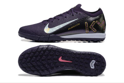 Nike Air Zoom Mercurial Vapor 16 Elite TF Football Shoes - Purple/White/Gold