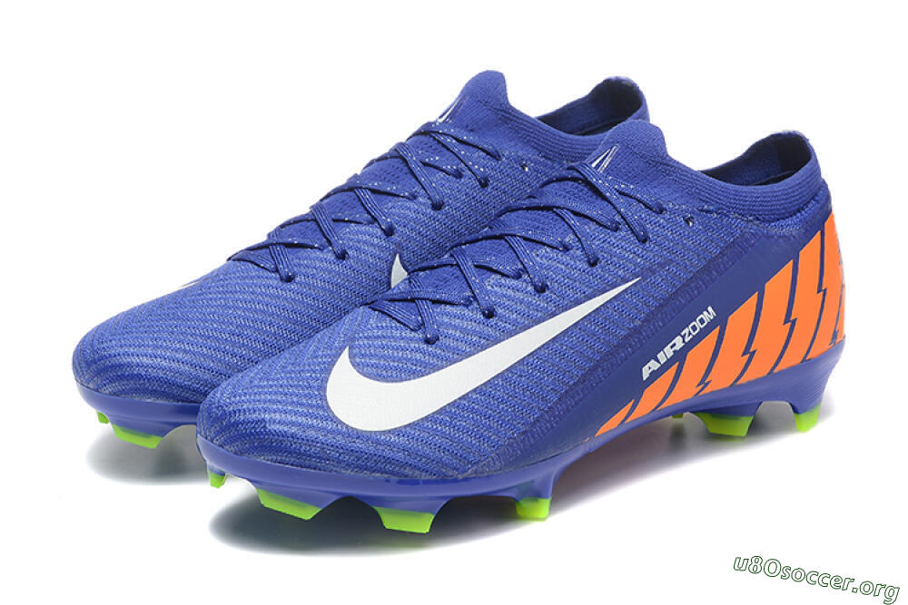Nike Air Zoom Mercurial Vapor 16 Elite FG Football Boots - Blue/White/Orange 5