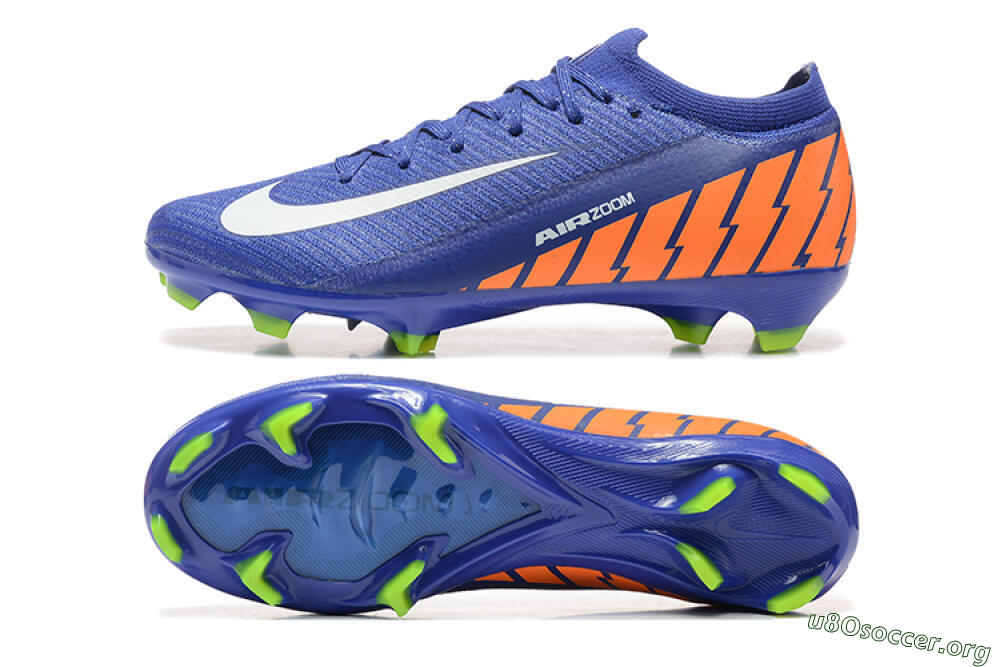 Nike Air Zoom Mercurial Vapor 16 Elite FG Football Boots - Blue/White/Orange 1