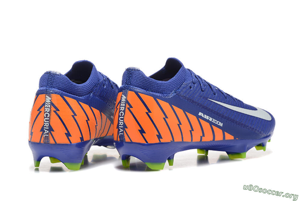 Nike Air Zoom Mercurial Vapor 16 Elite FG Football Boots - Blue/White/Orange 9