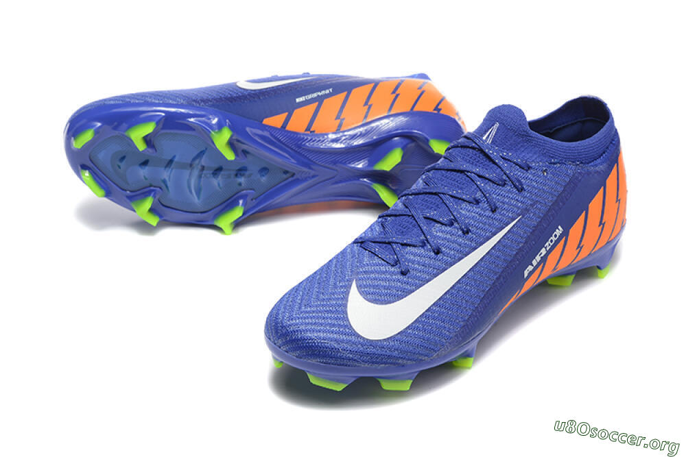 Nike Air Zoom Mercurial Vapor 16 Elite FG Football Boots - Blue/White/Orange 0
