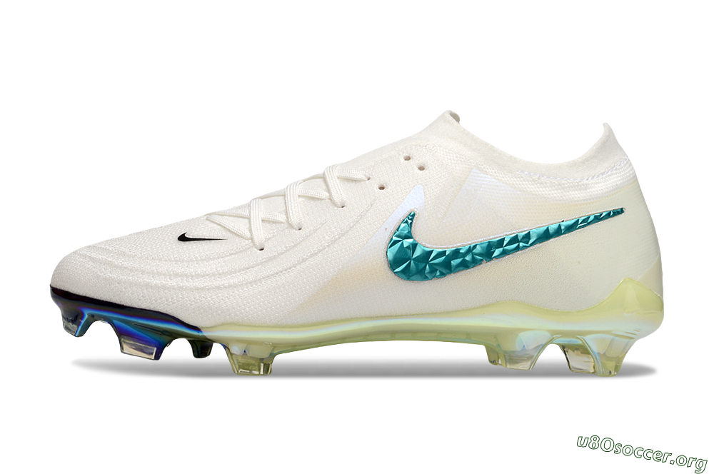 Nike Phantom GX Elite FG Football Boots - Beige/Blue/Black 3