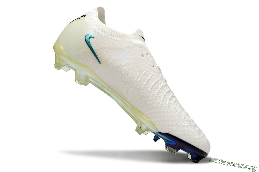 Nike Phantom GX Elite FG Football Boots - Beige/Blue/Black 4
