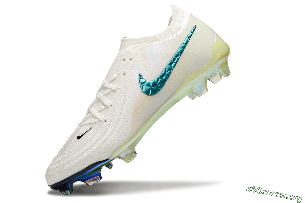 Nike Phantom GX Elite FG Football Boots - Beige/Blue/Black 5