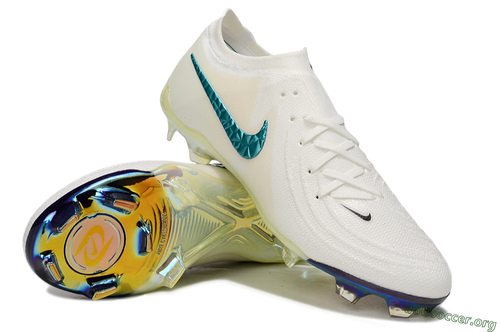 Nike Phantom GX Elite FG Football Boots - Beige/Blue/Black 0