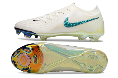 Nike Phantom GX Elite FG Football Boots - Beige/Blue/Black