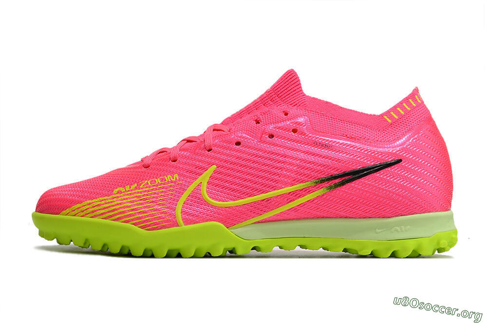 Nike Air Zoom Mercurial Vapor 15 Elite TF Football Shoes - Pink/Yellow/Black 3