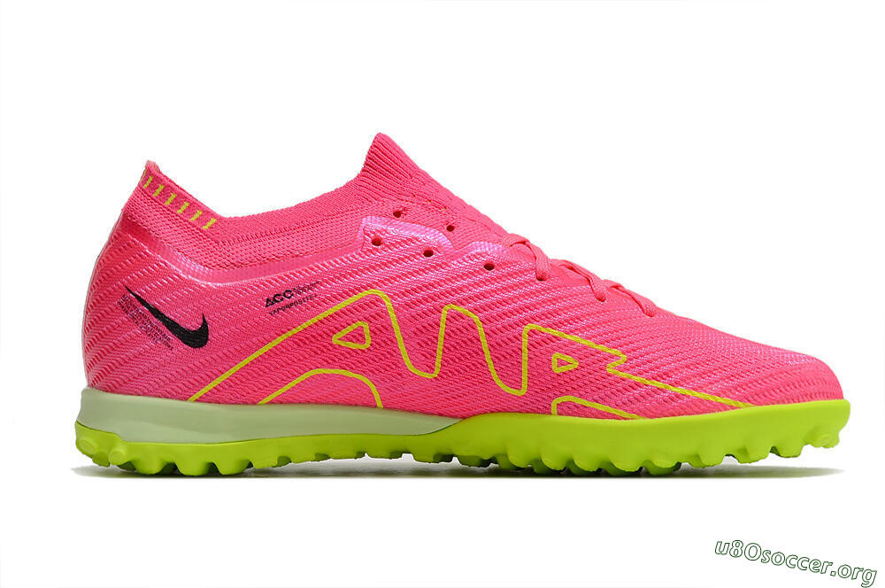Nike Air Zoom Mercurial Vapor 15 Elite TF Football Shoes - Pink/Yellow/Black 4