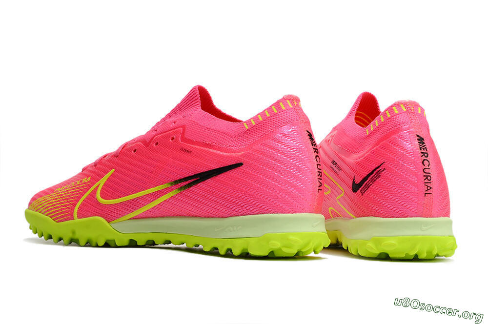Nike Air Zoom Mercurial Vapor 15 Elite TF Football Shoes - Pink/Yellow/Black 5