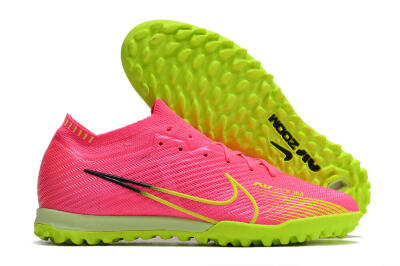 Nike Air Zoom Mercurial Vapor 15 Elite TF Football Shoes - Pink/Yellow/Black