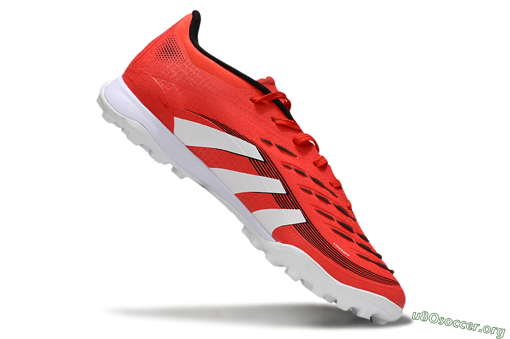Adidas Predator 24 Elite TF Football Shoes - Red/White/Black 0