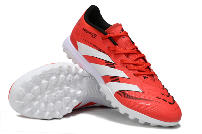 Adidas Predator 24 Elite TF Football Shoes - Red/White/Black