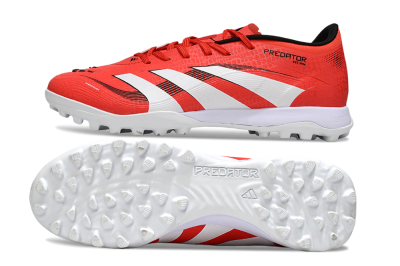 Adidas Predator 24 Elite TF Football Shoes - Red/White/Black