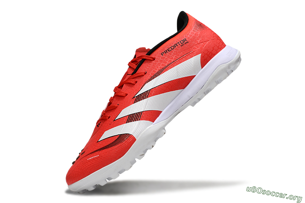 Adidas Predator 24 Elite TF Football Shoes - Red/White/Black 4