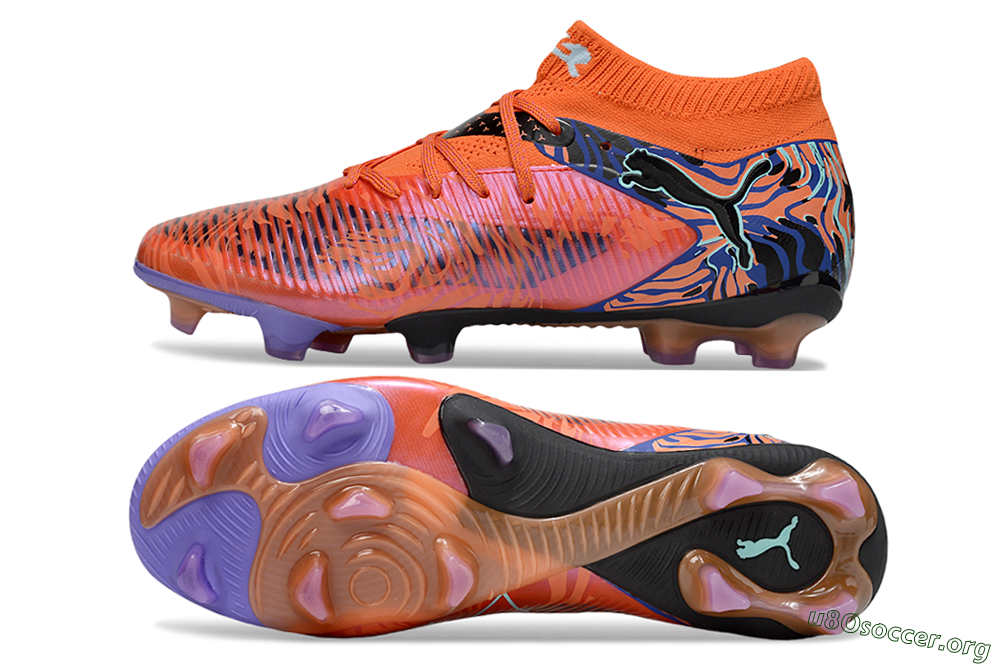Puma Future 8 Ultimate FG Football Boots - Red/Black/Jade 1