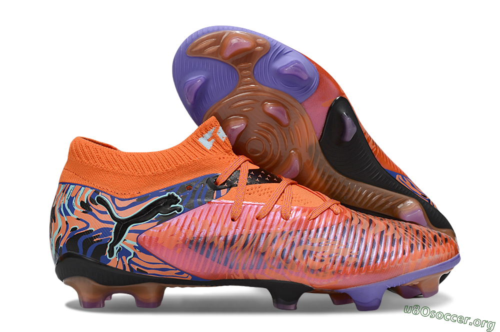 Puma Future 8 Ultimate FG Football Boots - Red/Black/Jade 2