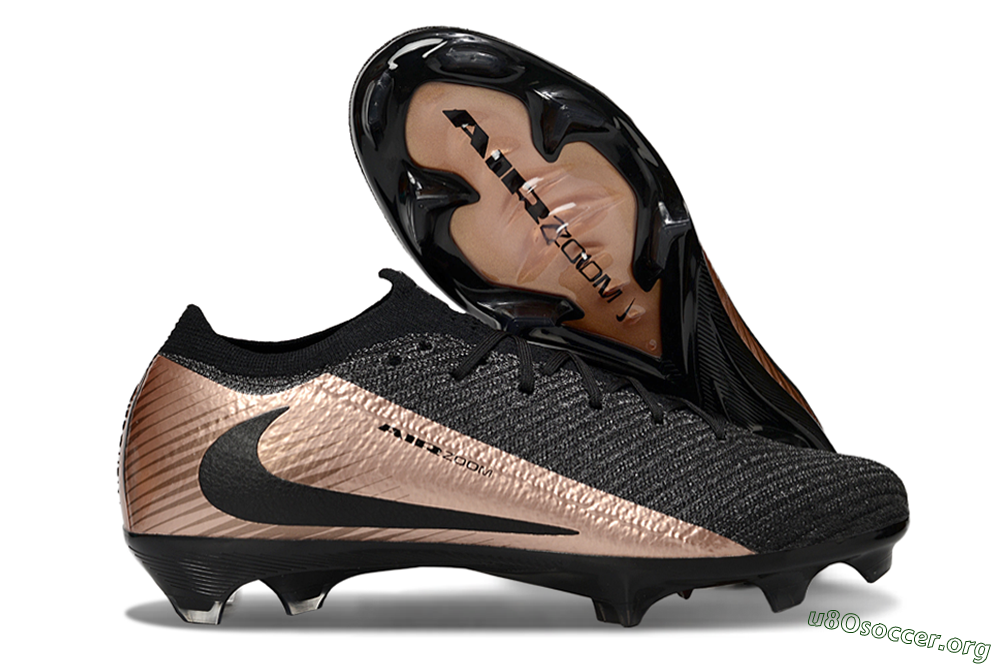 Nike Air Zoom Mercurial Vapor 16 Elite FG Football Boots - Black/Gold 2