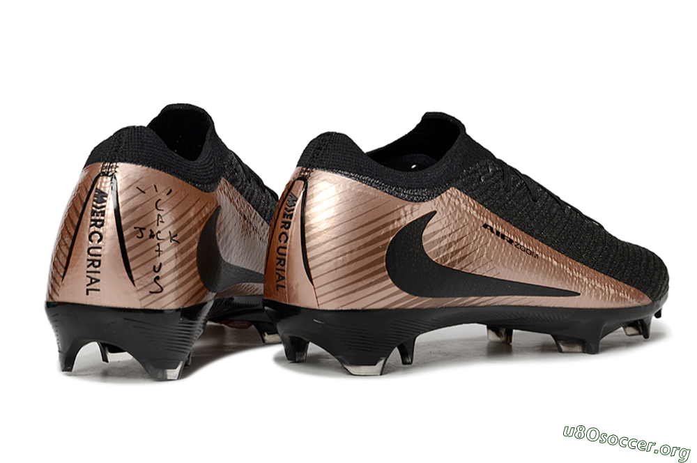 Nike Air Zoom Mercurial Vapor 16 Elite FG Football Boots - Black/Gold 6