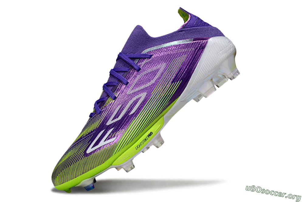 Adidas F50+ Elite Lightstrike Pro FG Football Boots - Purple/Yellow/White 5