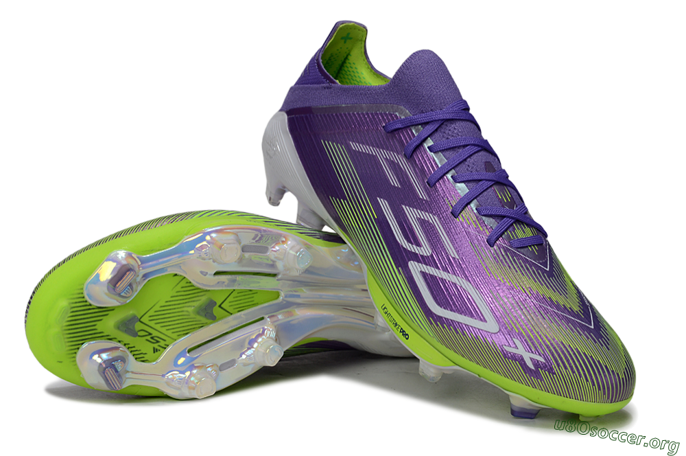 Adidas F50+ Elite Lightstrike Pro FG Football Boots - Purple/Yellow/White 0