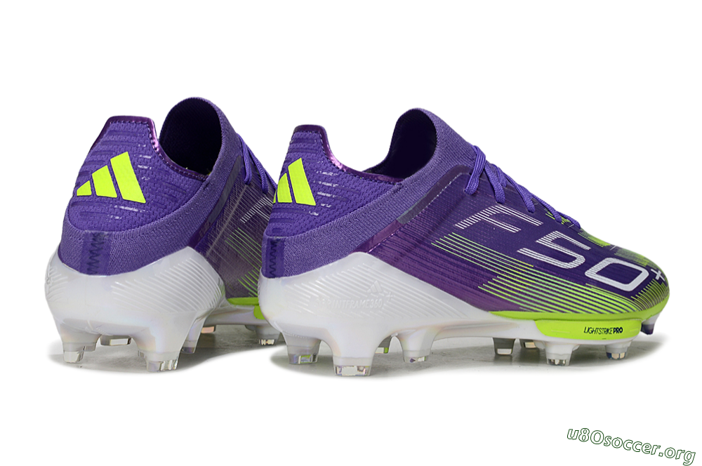Adidas F50+ Elite Lightstrike Pro FG Football Boots - Purple/Yellow/White 6