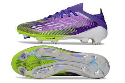 Adidas F50+ Elite Lightstrike Pro FG Football Boots - Purple/Yellow/White