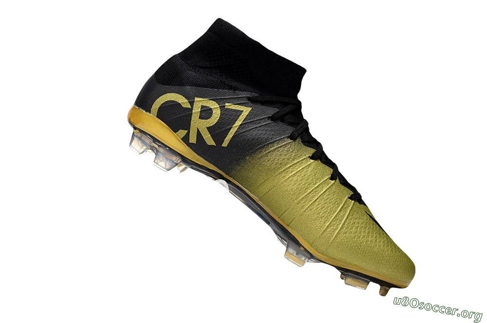 Nike Mercurial Superfly 4 CR7 FG Football Boots - Gold/Black 4