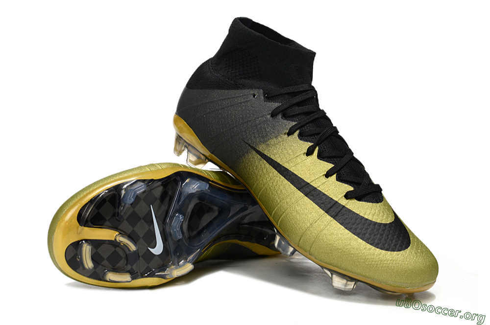 Nike Mercurial Superfly 4 CR7 FG Football Boots - Gold/Black 0