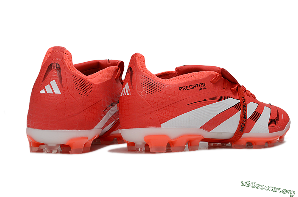 Adidas Predator Elite Foldover Tongue TF Football Shoes - Red/White/Black 6