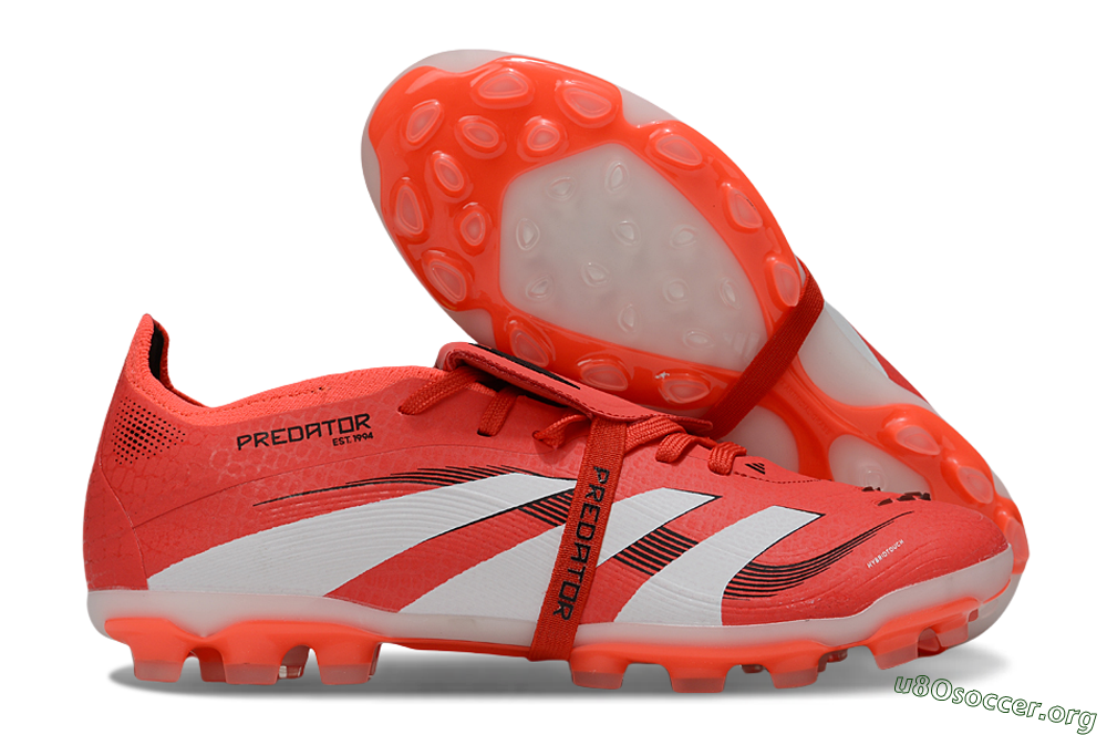 Adidas Predator Elite Foldover Tongue TF Football Shoes - Red/White/Black 2