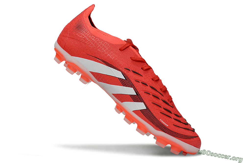 Adidas Predator 25 Elite TF Football Shoes - Red/White/Black 4