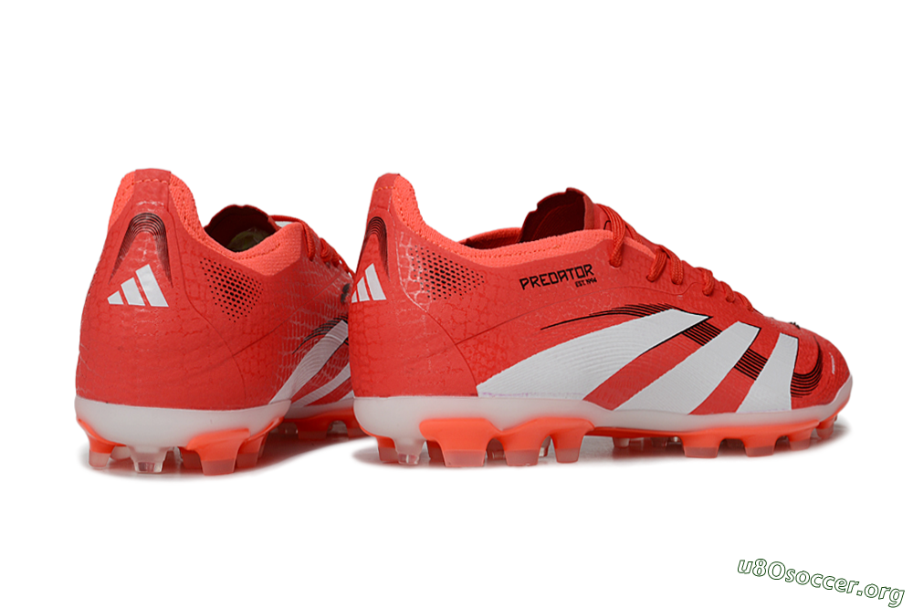 Adidas Predator 25 Elite TF Football Shoes - Red/White/Black 6