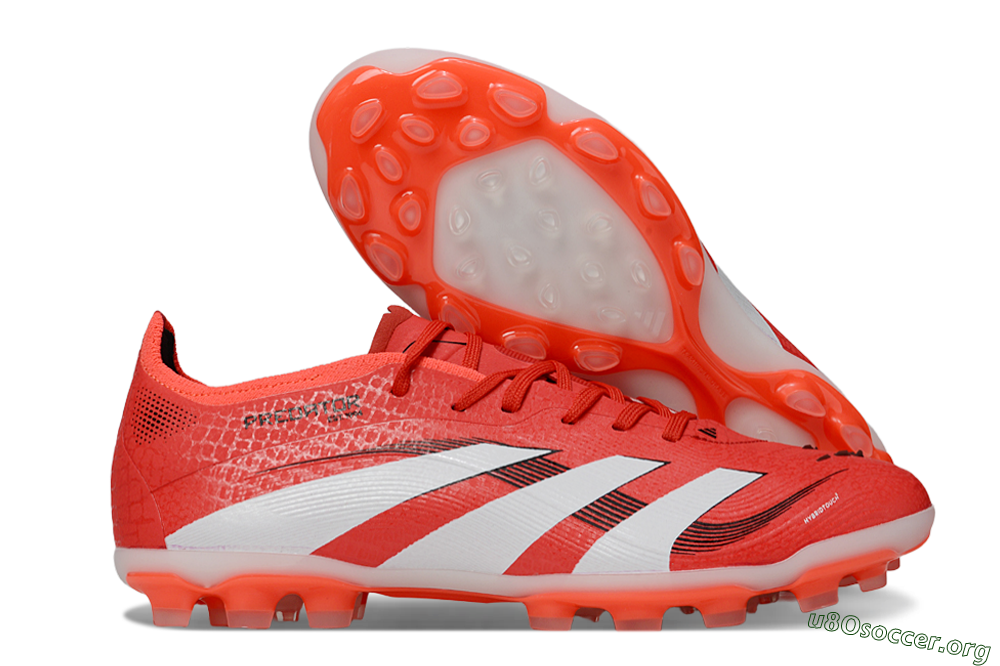 Adidas Predator 25 Elite TF Football Shoes - Red/White/Black 2