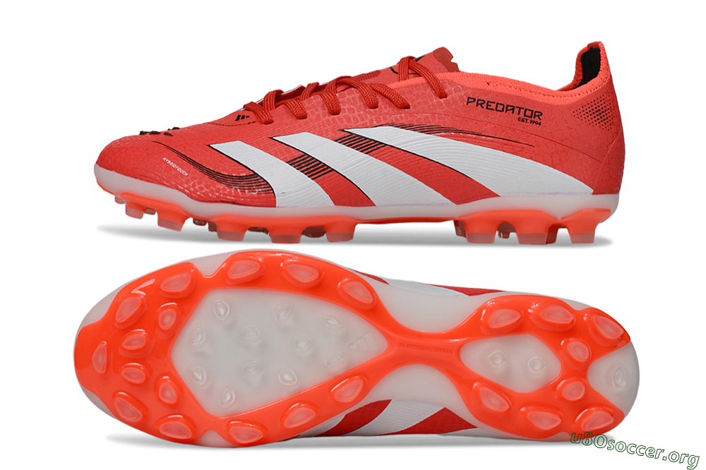 Adidas Predator 25 Elite TF Football Shoes - Red/White/Black 1