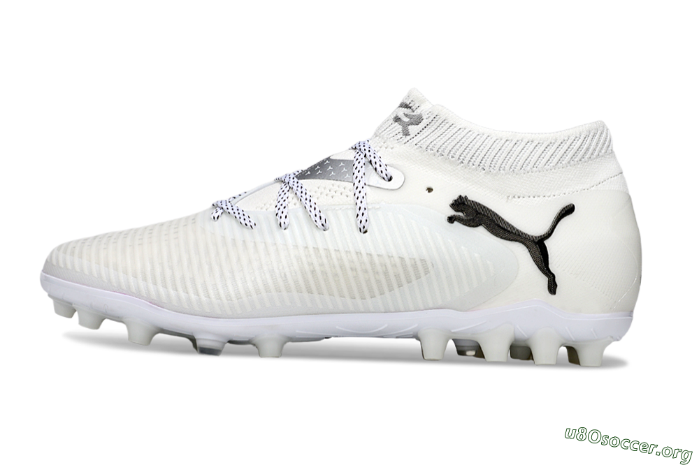 Puma Future 8 Ultimate FG Football Boots - Beige/Silver/Black 3