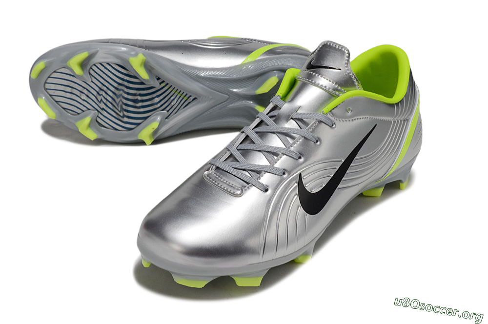 Nike Mercurial Vapor 1 FG Football Boots - Silver/Black/Yellow 0