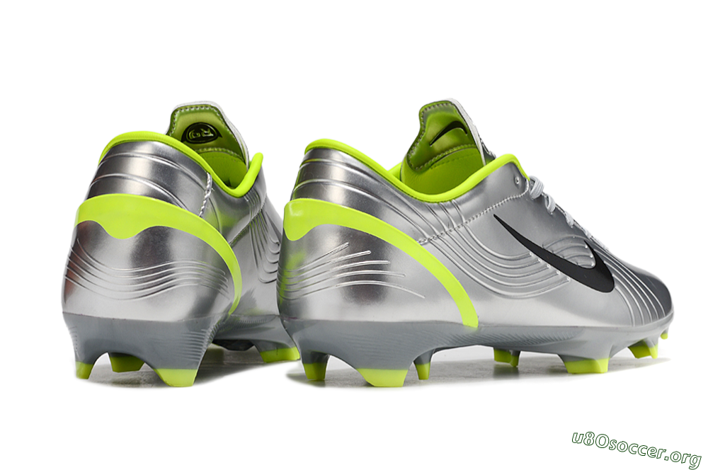 Nike Mercurial Vapor 1 FG Football Boots - Silver/Black/Yellow 6