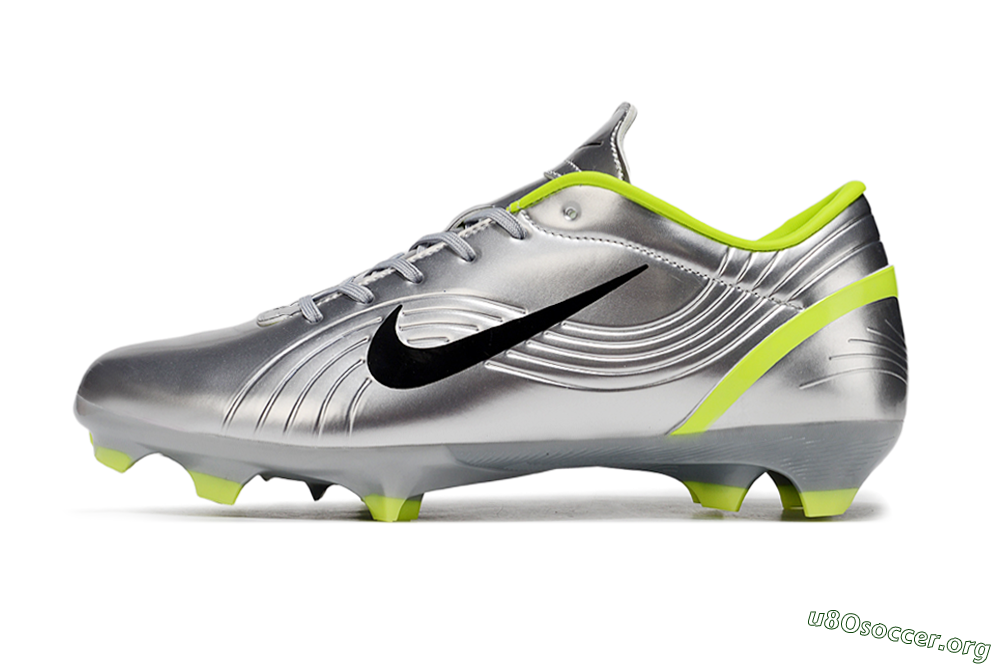 Nike Mercurial Vapor 1 FG Football Boots - Silver/Black/Yellow 3