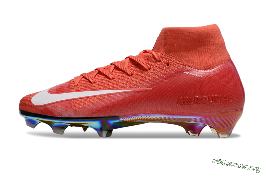 Nike Air Zoom Mercurial Superfly 10 Elite FG Football Boots - Red/White/Gold 3