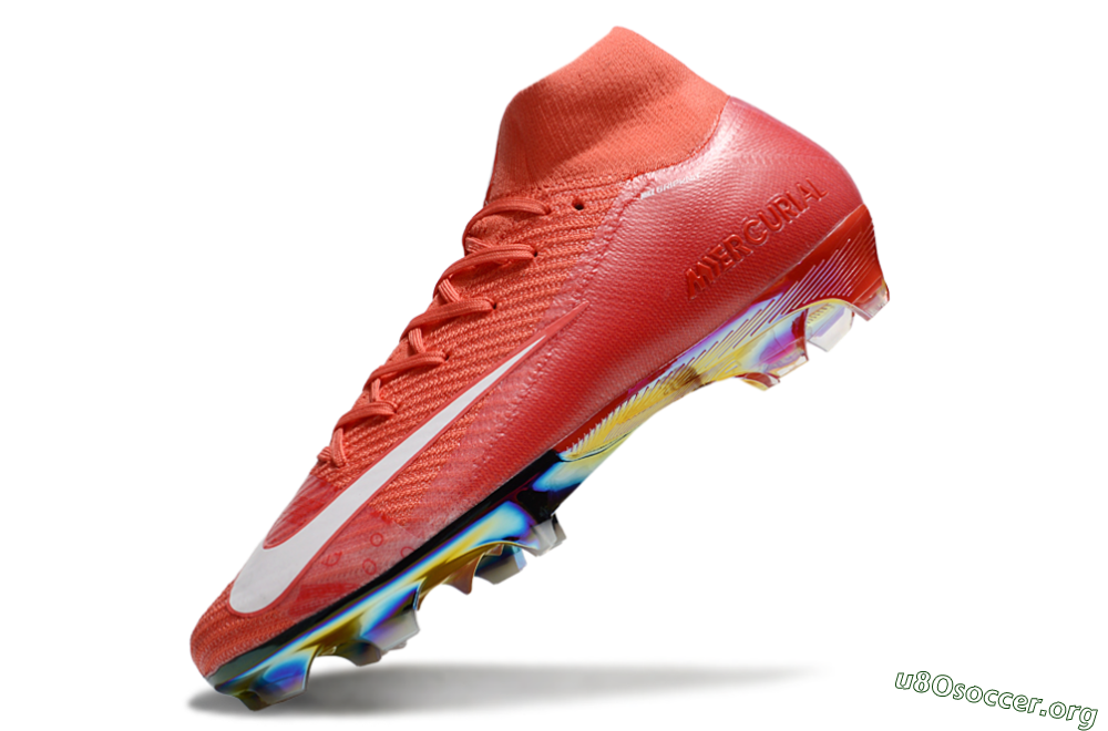 Nike Air Zoom Mercurial Superfly 10 Elite FG Football Boots - Red/White/Gold 5