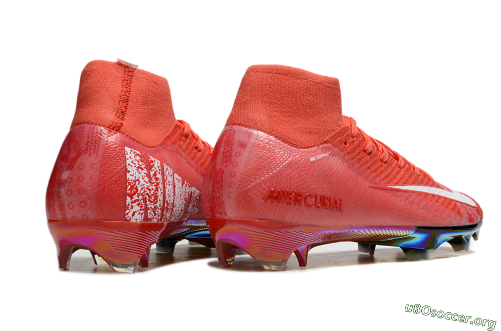 Nike Air Zoom Mercurial Superfly 10 Elite FG Football Boots - Red/White/Gold 6