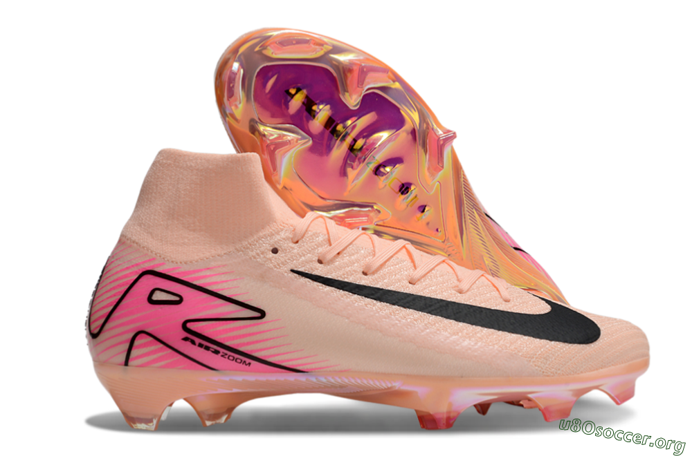Nike Air Zoom Mercurial Superfly 10 Elite FG Football Boots - Pink/Black 2