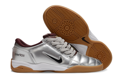 Nike Total 90 II IC Football Shoes - Silver/Black/White