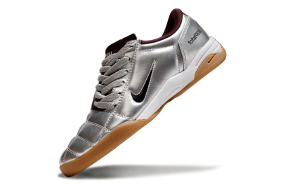Nike Total 90 II IC Football Shoes - Silver/Black/White